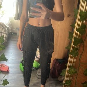 Joggers w buckle pockets